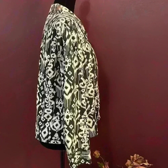 Erin (London) Tribal Print Zip Up Women’s PL Jacket - Picture 5 of 11